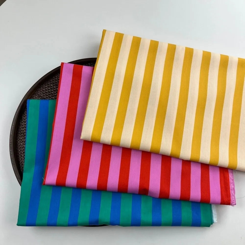 150x100cm Vertical Stripes Challie Fabric – Multicolor Sewing