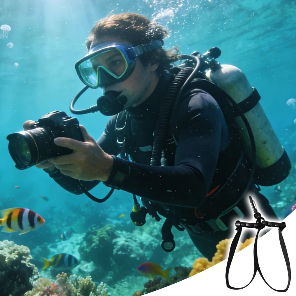 Scuba Diving Fin Holder Clip – 360° Swivel Quick Release Buckle