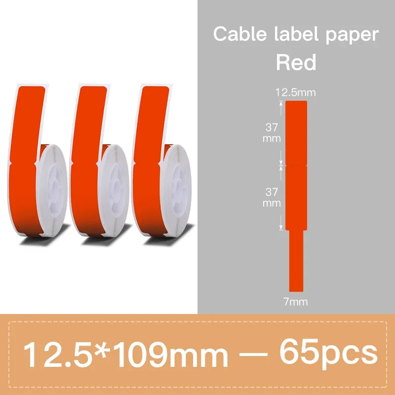 Niimbot Label Tape for D11 D110 D101 – Waterproof Cable Stickers
