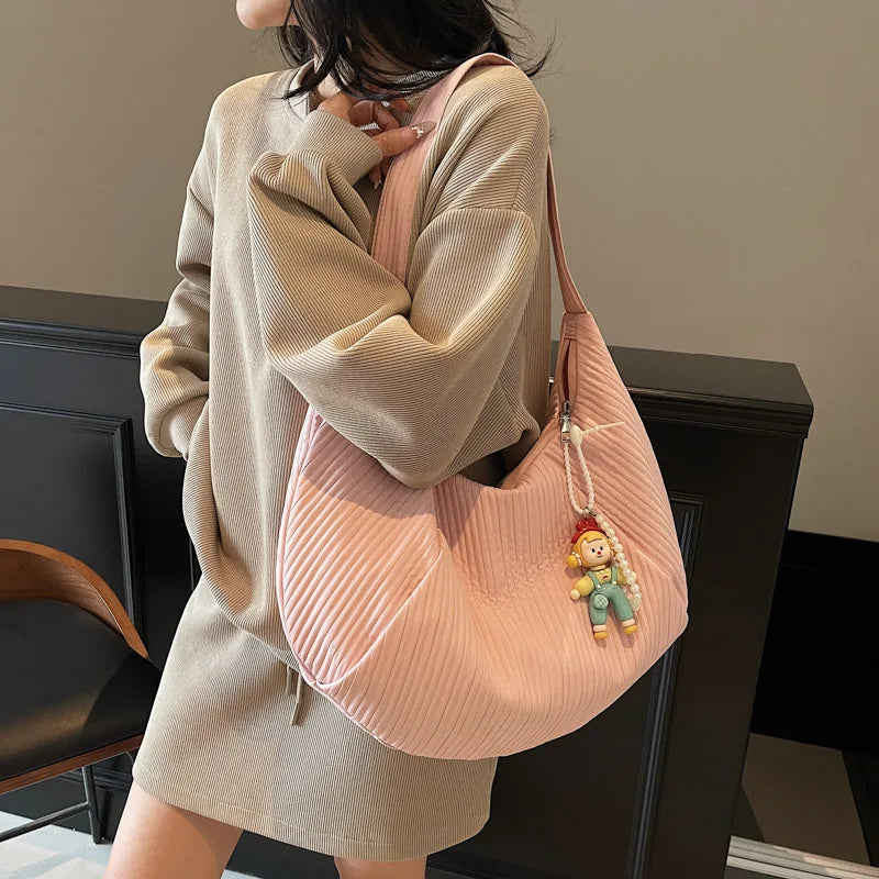 Women's Large Canvas Tote Bag | Casual Shoulder Bag 2025