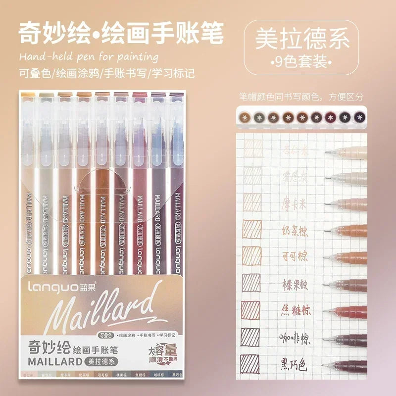 Glitter Gel Pen Set 162 Colors – 0.5mm & 1.0mm Art Pens