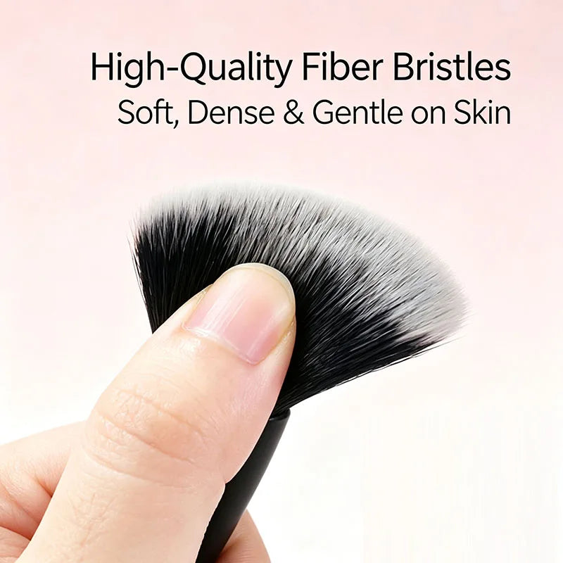 Fluffy Angled Contour Makeup Brush – Soft Dense Bristles
