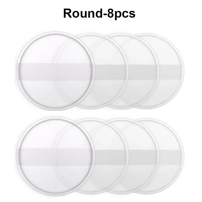 Clear Silicone Powder Puffs | Non-Absorbent Cosmetic Blender