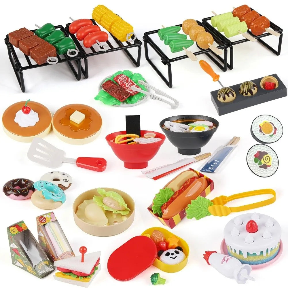 Simulation Food Play Kitchen Toy Set – Jelly Pudding & Veggies