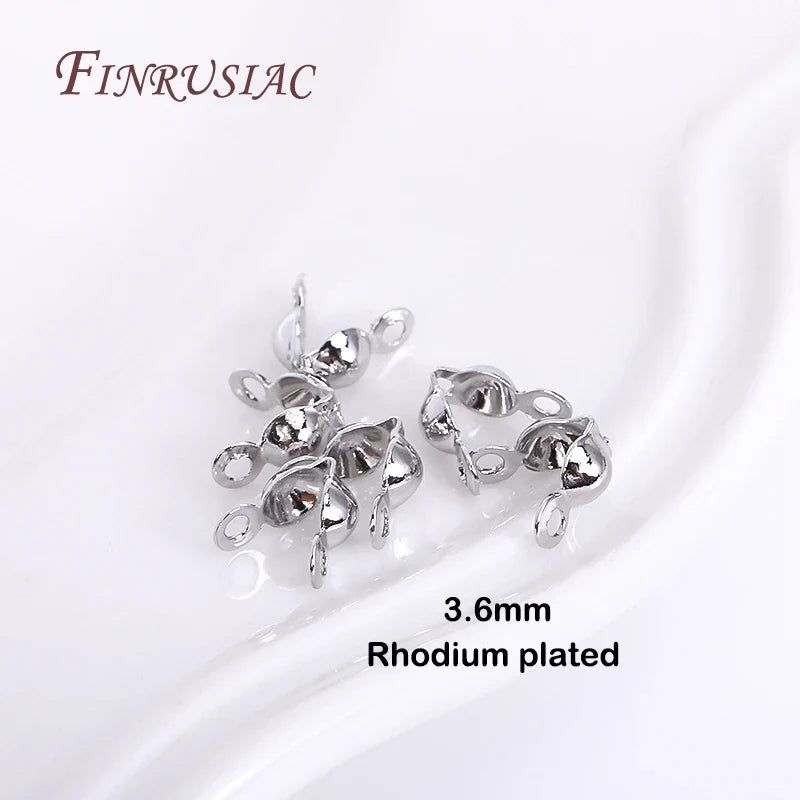18K Gold Plated Crimp Bead Tip Knot Cover – Jewelry Findings