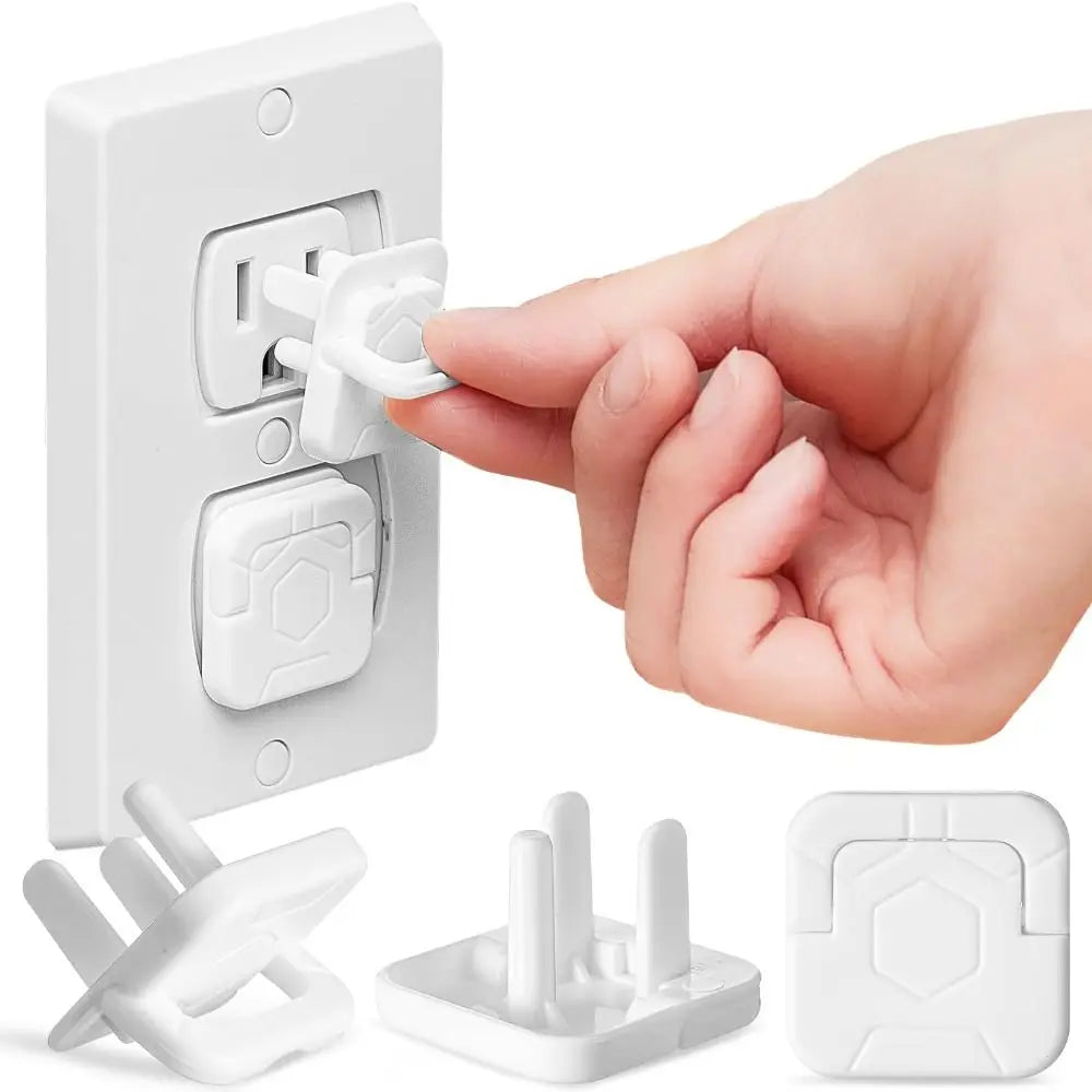 10-Pack 3-Prong Outlet Plug Covers | Child Safety Caps