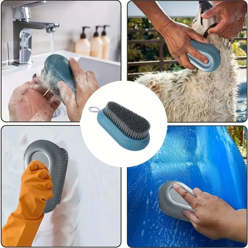 Soft Bristle Multifunctional Cleaning Brush – Shoe & Laundry