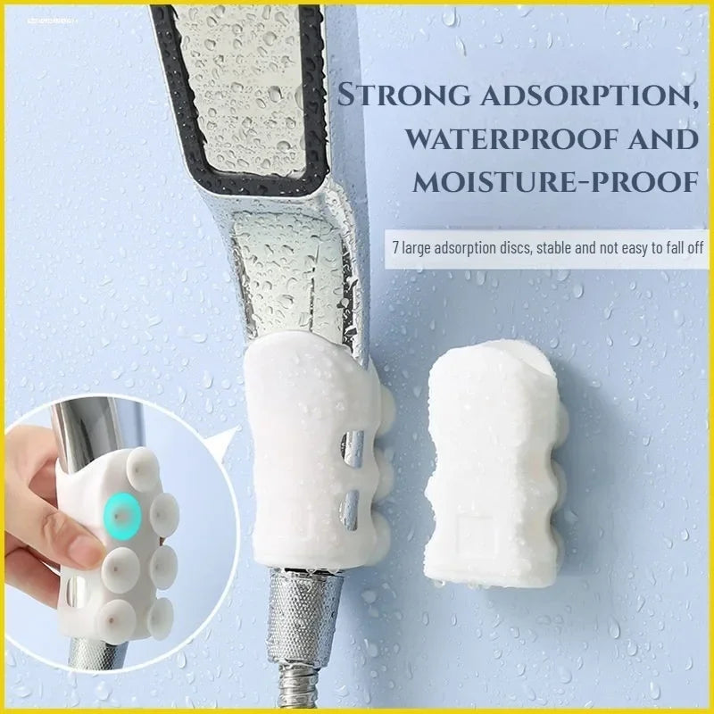 Silicone Suction Cup Shower Head Holder – No-Drill Wall Mount