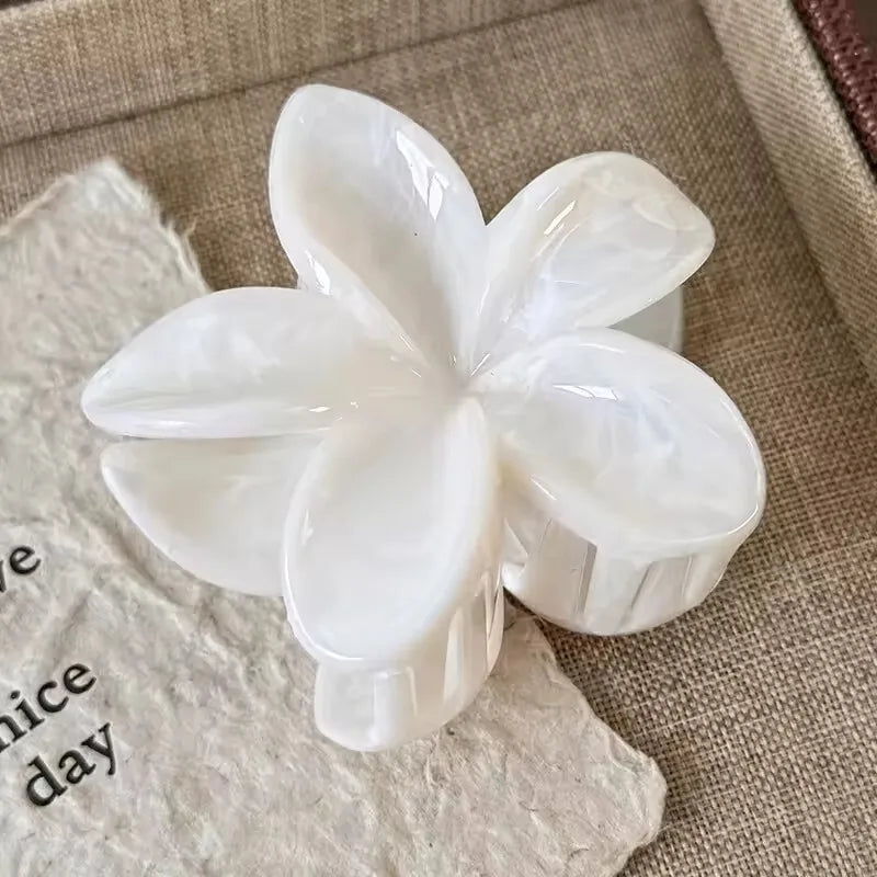 Korean Hawaiian Gradient Flower Hair Claw Clip for Women