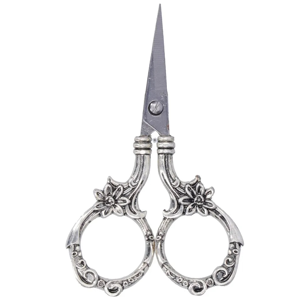 Retro Stainless Steel Embroidery Scissors – 3.54" Needlework