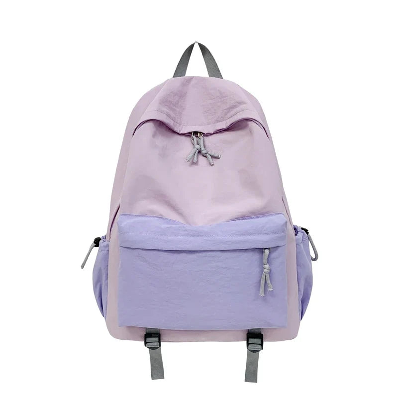 Nixie Girls Patchwork Backpack – Stylish School Shoulder Bag