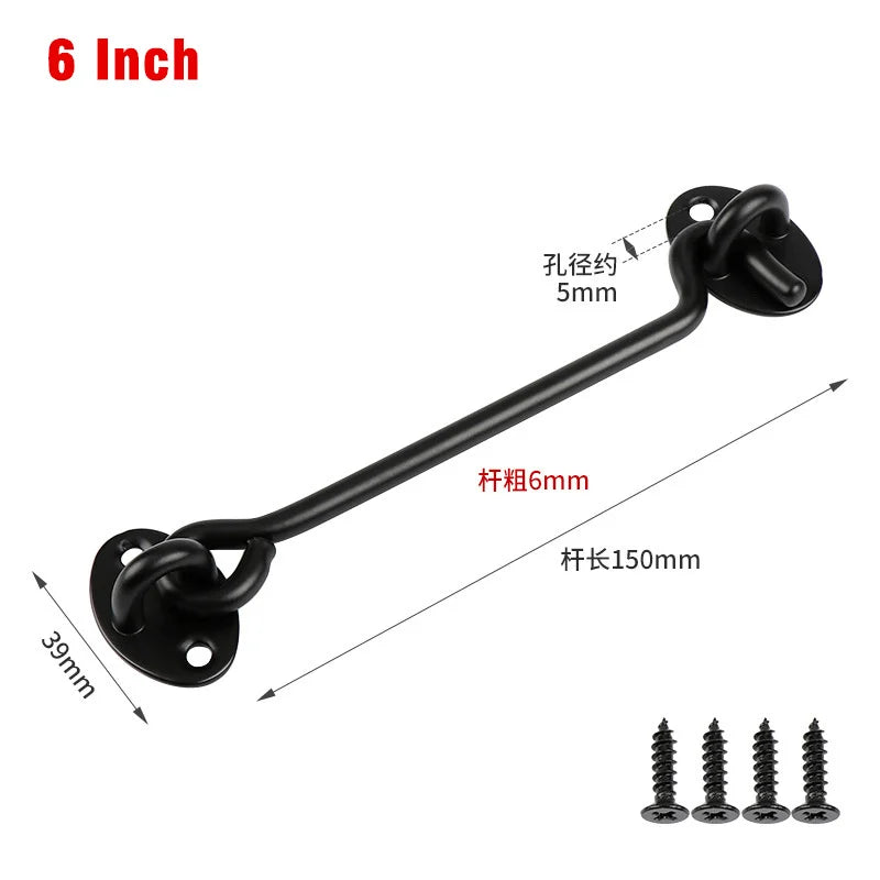 Stainless Steel Wind Hook Door Window Latch – Heavy Duty Lock