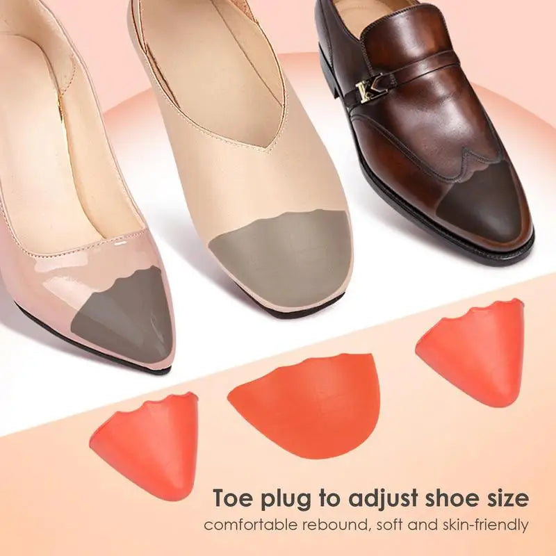 Toe Filler Shoe Inserts – PU Cushion for Oversized High Heels