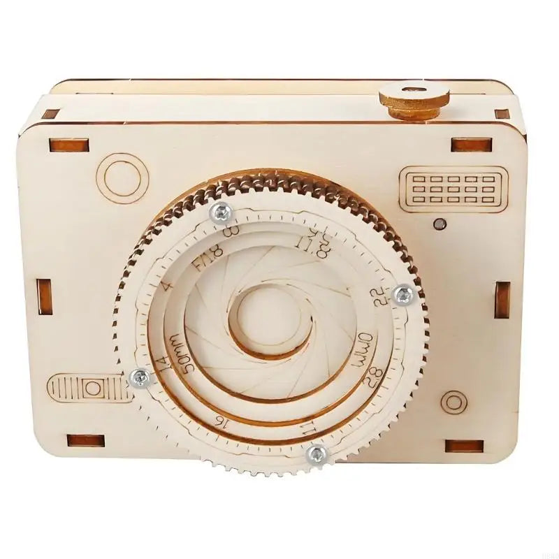 Wooden Camera Craft Kit – DIY Music Box Assembly for Kids