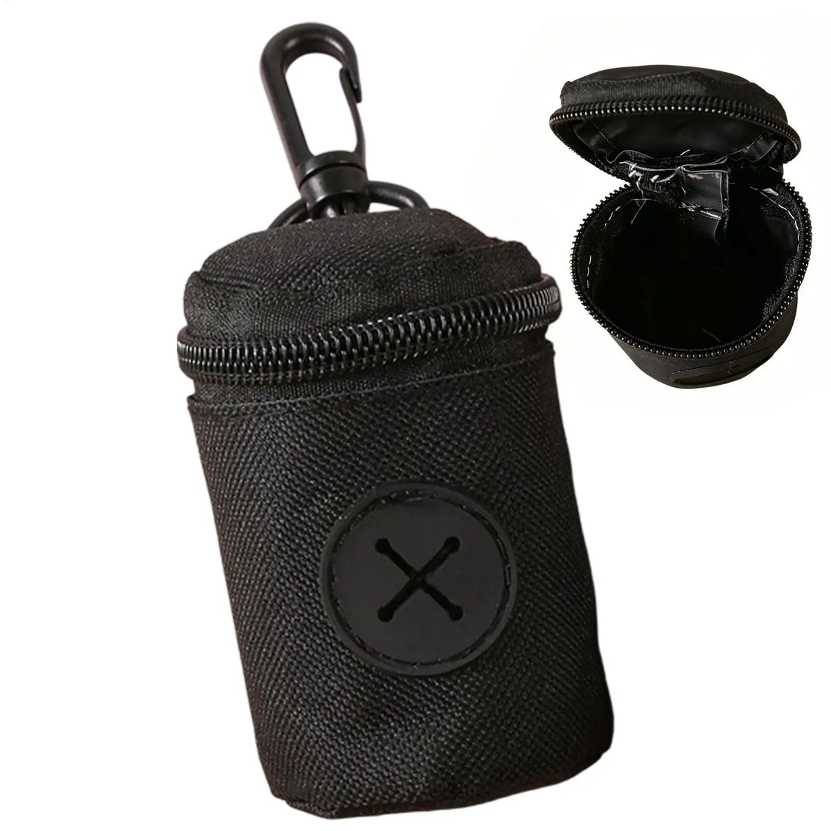 Dog Poop Bag Holder Zipper Clip Pouch – Oxford Cloth