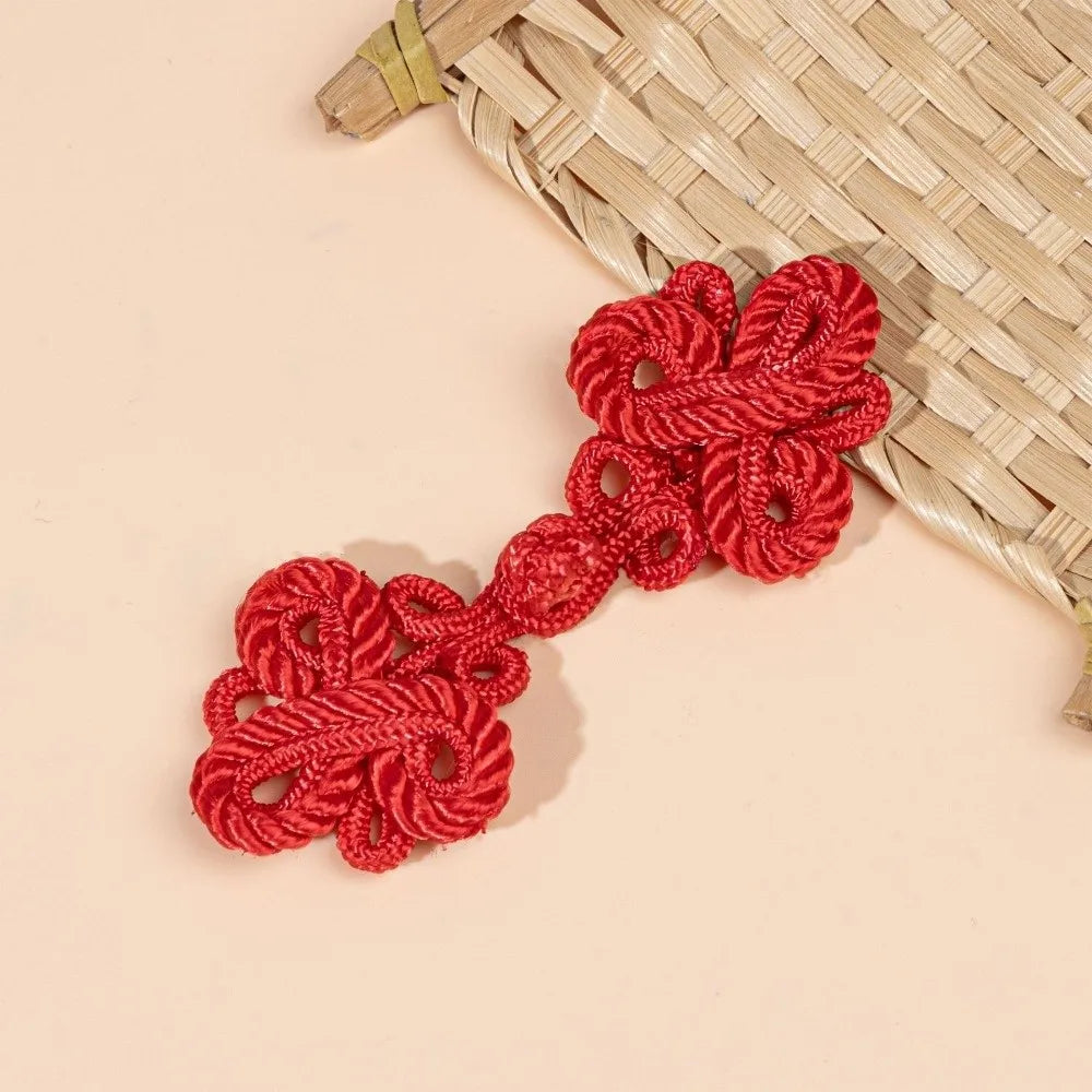 Chinese Knot Tassel Shank Buttons DIY Sewing Plate Buckle
