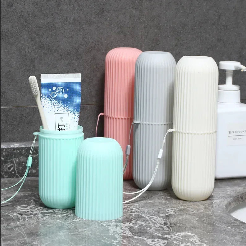 Portable Toothbrush & Toothpaste Holder Travel Storage Case