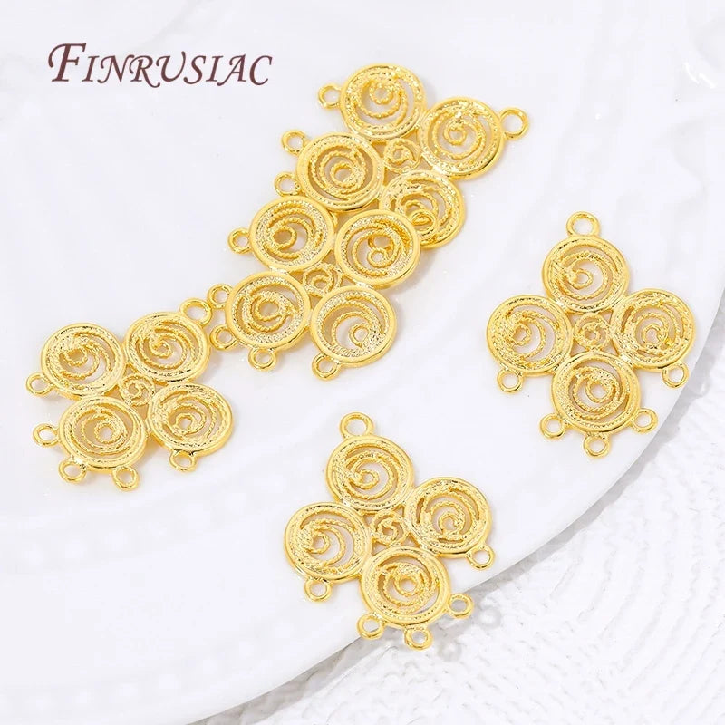 18K Gold Plated Brass Connectors – DIY Jewelry Making Findings