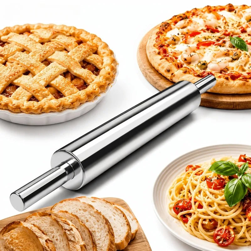 Stainless Steel Rolling Pin – Heavy Duty Dough Roller | Nixie