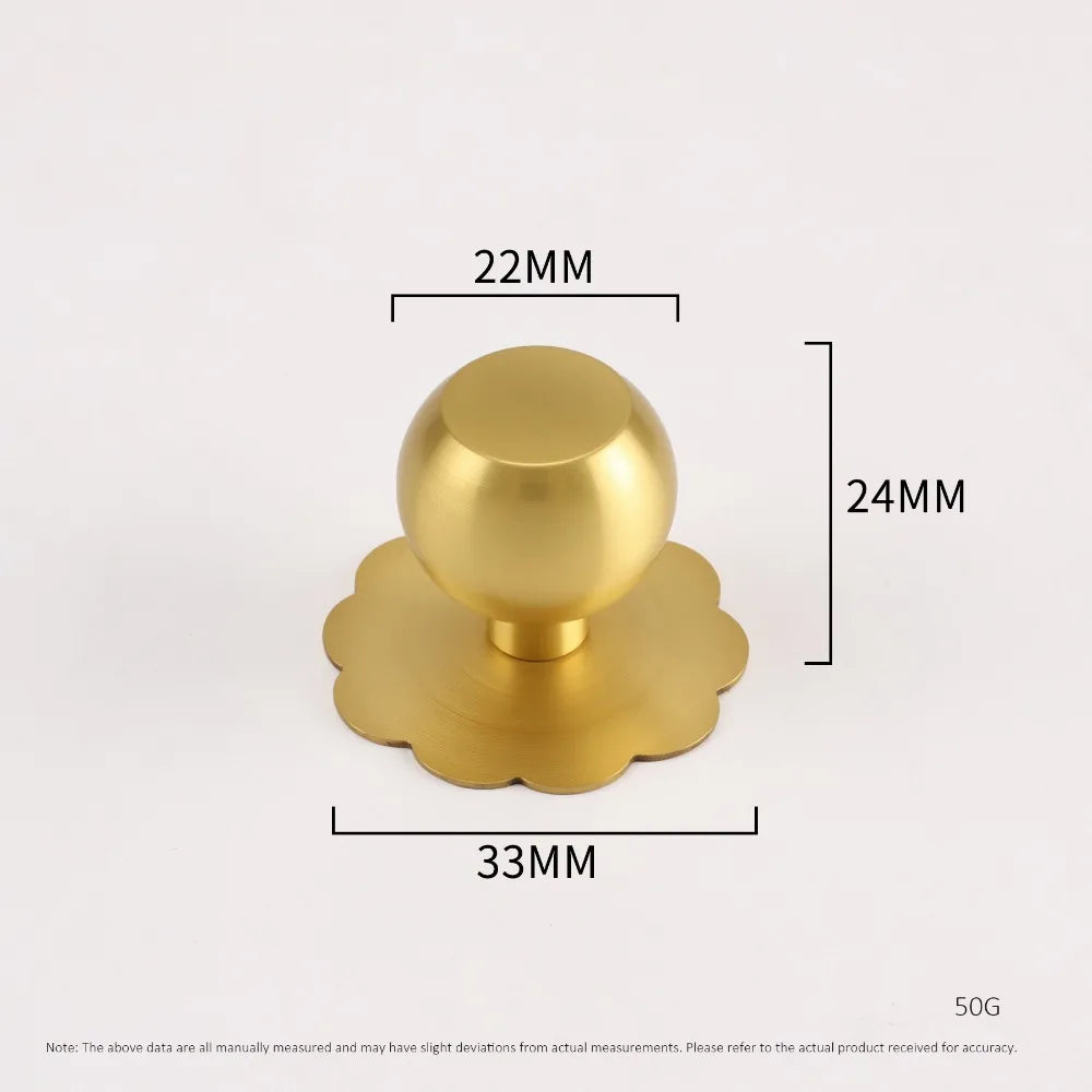 Brass Cabinet Pull with Backplate | Minimalist Gold Drawer Handle