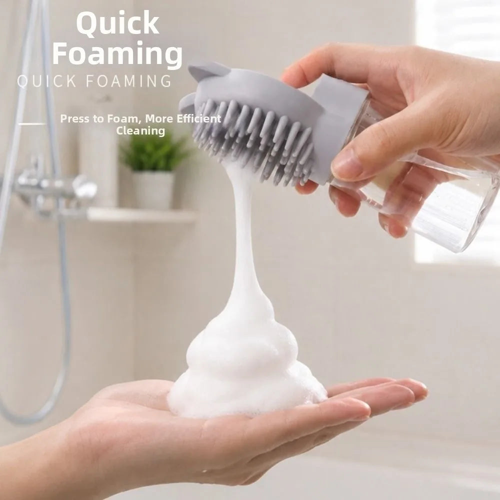 TPE Pet Bath Brush – Foaming Massage & Gentle Coat Cleaner
