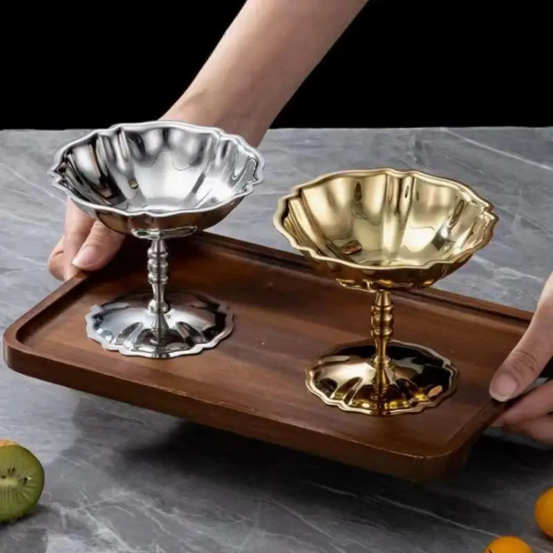Stainless Steel Ice Cream Goblet Retro Dessert Cup | Nixie