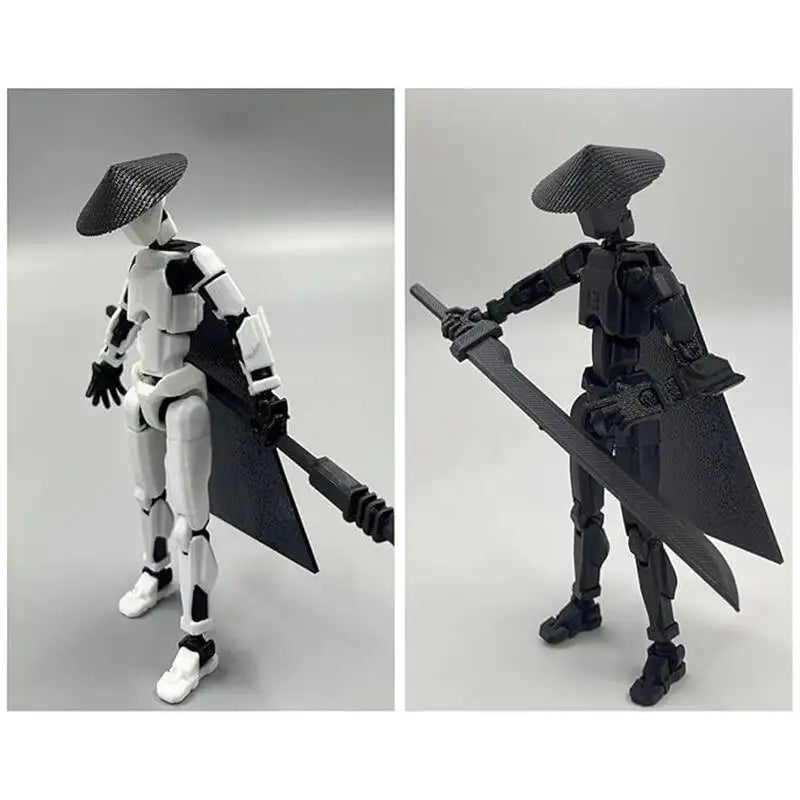 T13 Lucky13 3D Printed Multi-Jointed Robot Action Figure