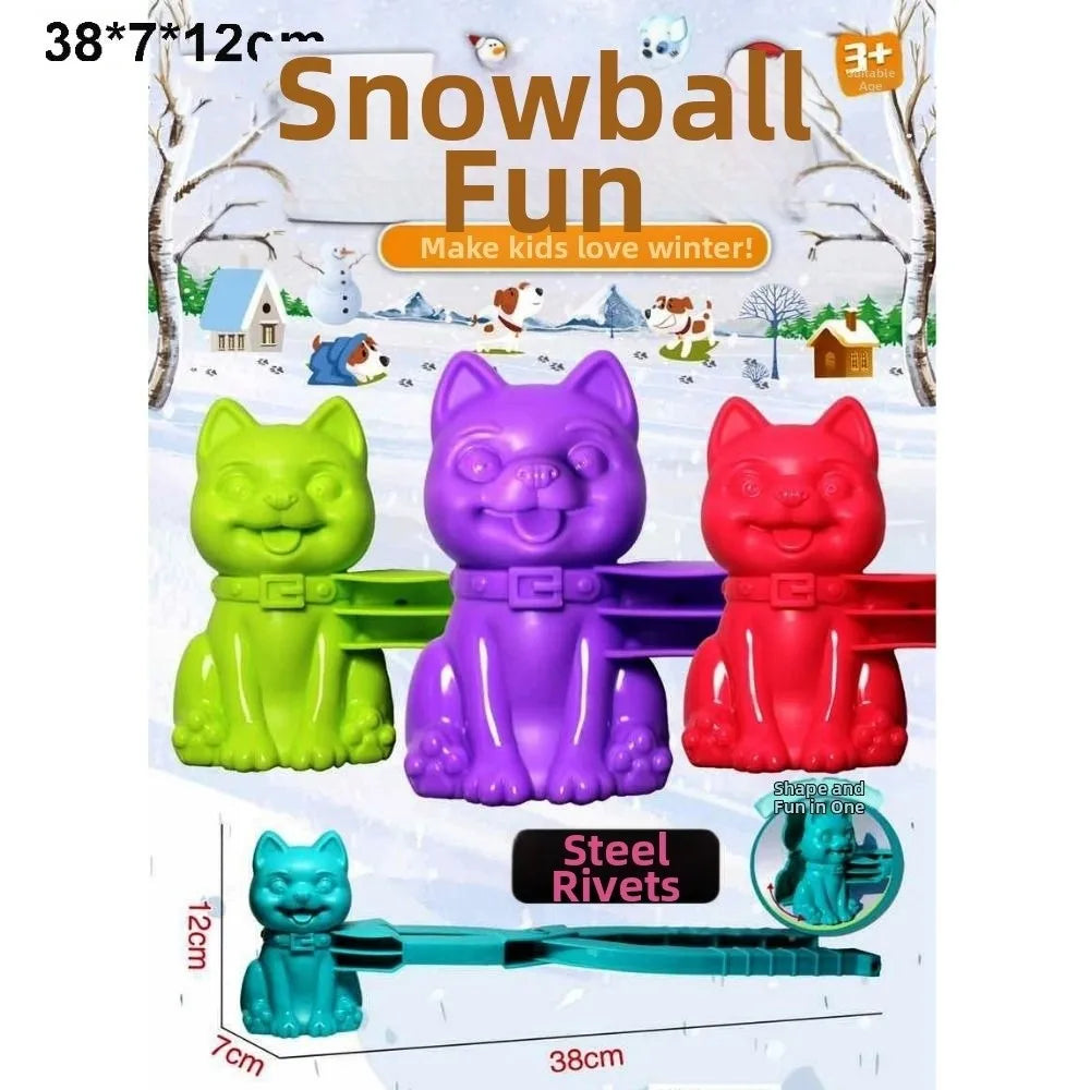 Snowball Maker Clip Tongs – Heart, Snowflake & Duck Molds
