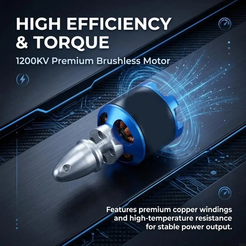 D3536 1200KV Brushless Motor for Model Aircraft | Metal Housing