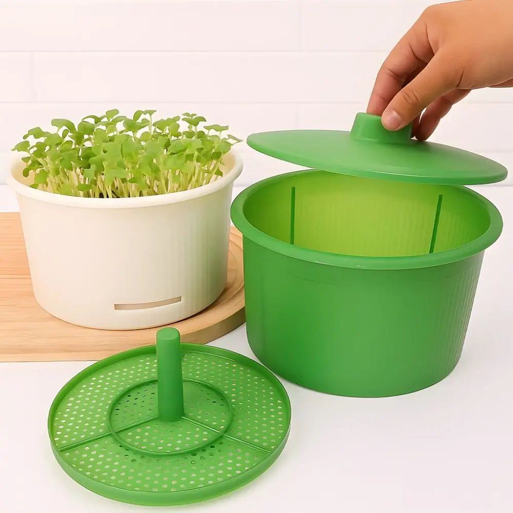 Stackable Bean Sprout Nursery Pots – Hydroponic Growing Kit