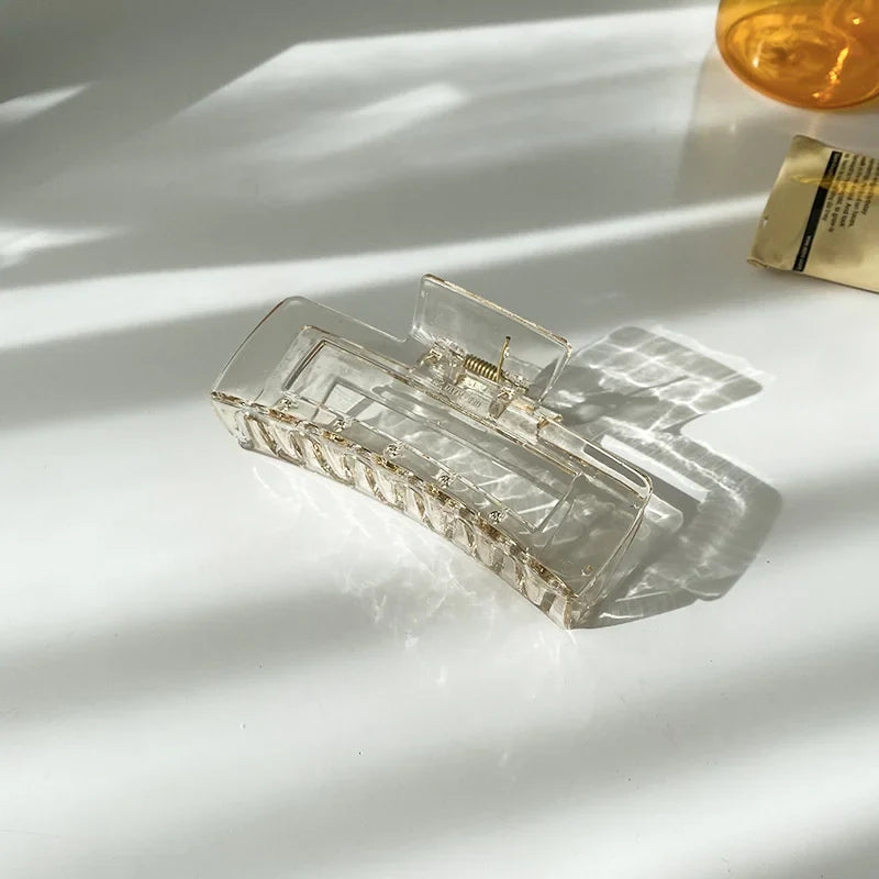 Large Acrylic Hair Claw Clip – Korean Geometric Barrette