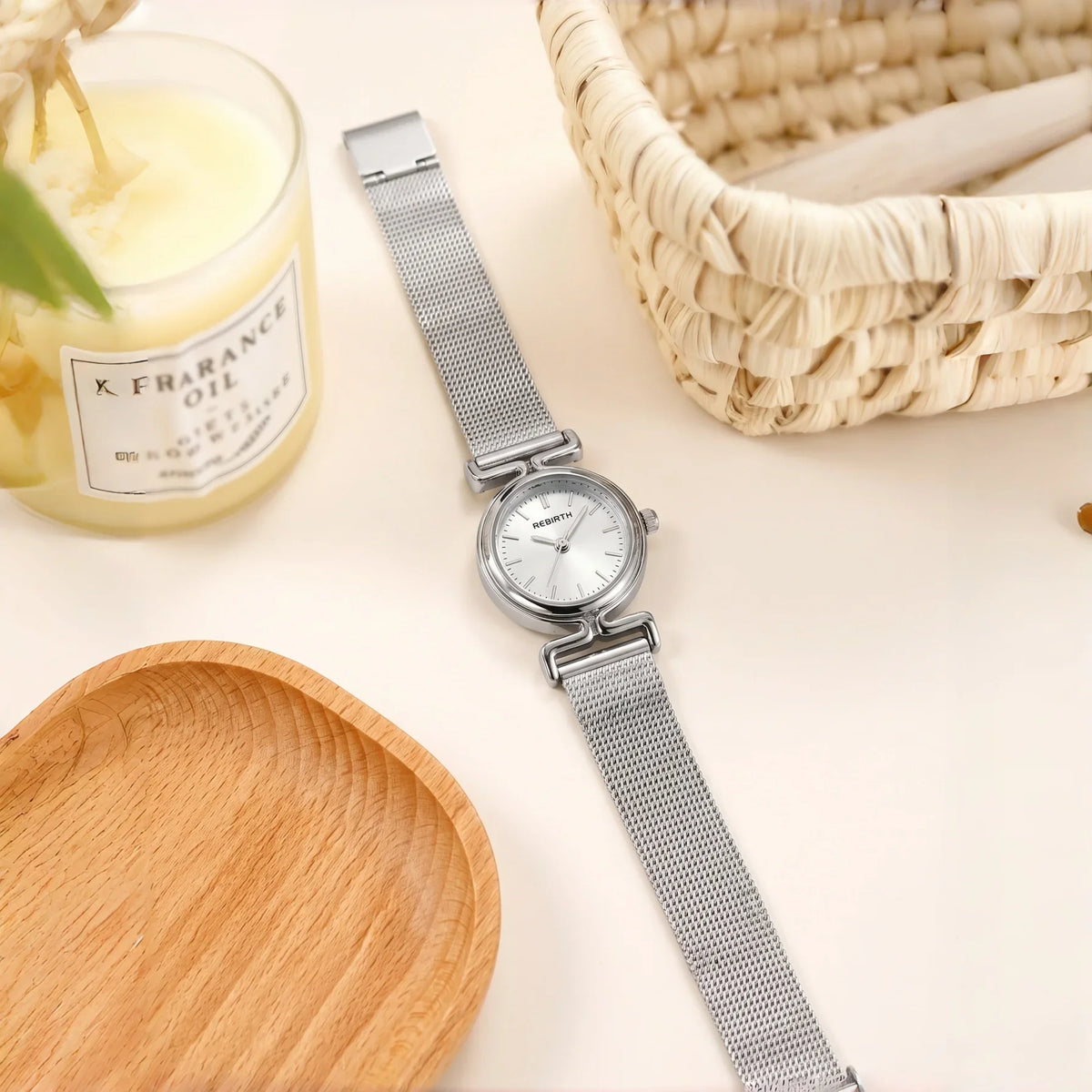 REBIRTH Simple Casual Quartz Watch – Alloy, Numberless Dial