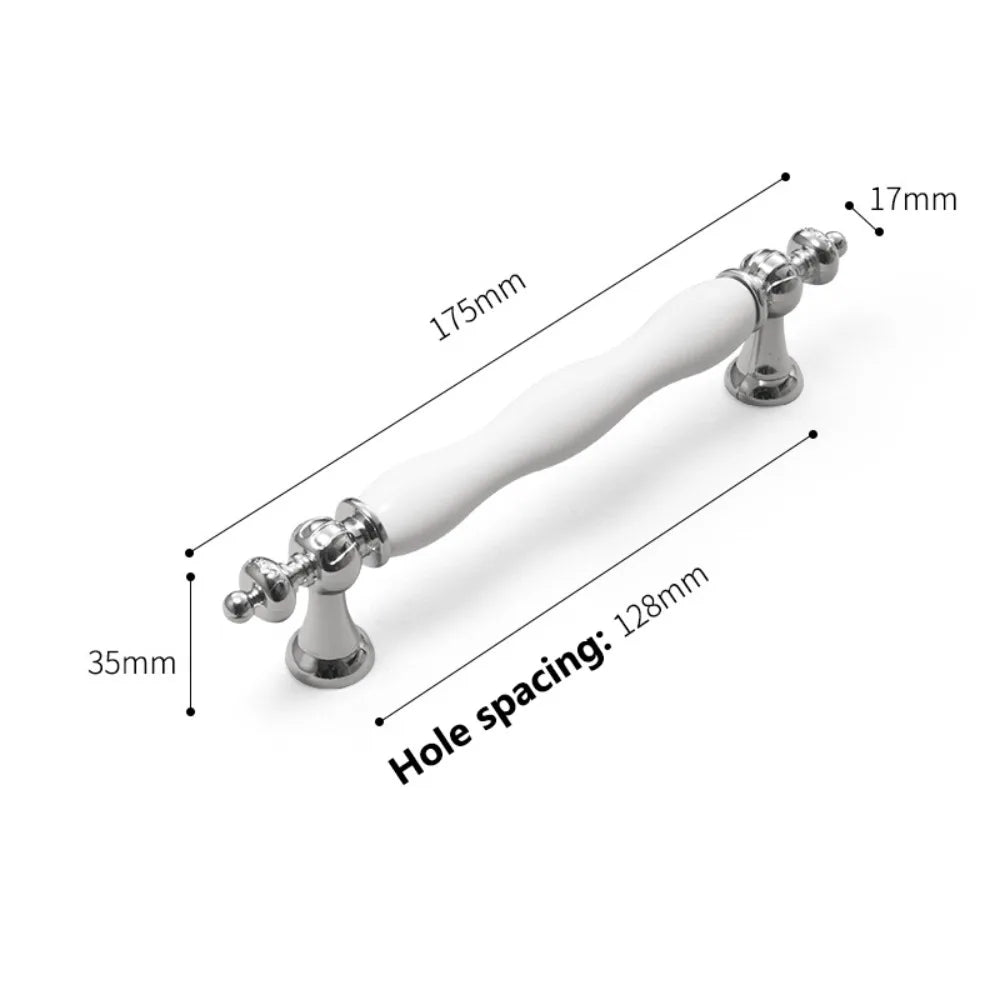 Modern Ceramic Cabinet Handles – Gold & Silver Drawer Pulls