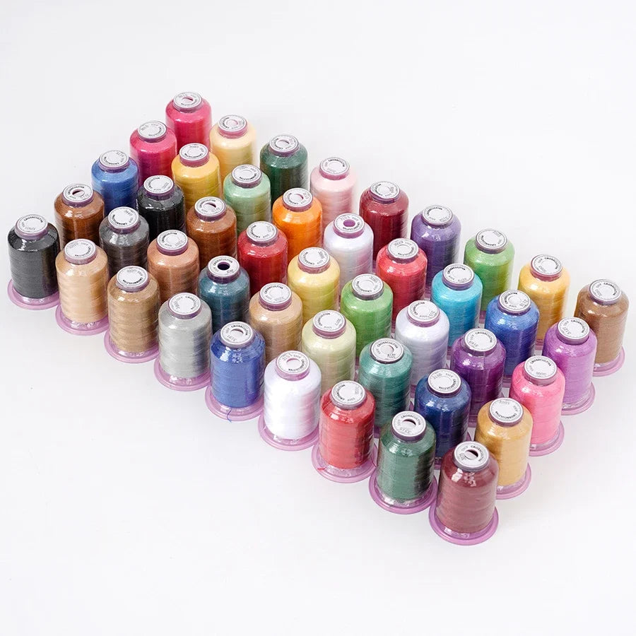 9-Color Embroidery Thread Set – 550 Yards Polyester Floss