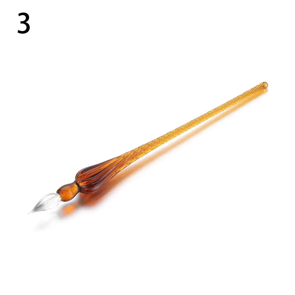 Vintage Glass Dip Pen for Calligraphy, Signature & Art