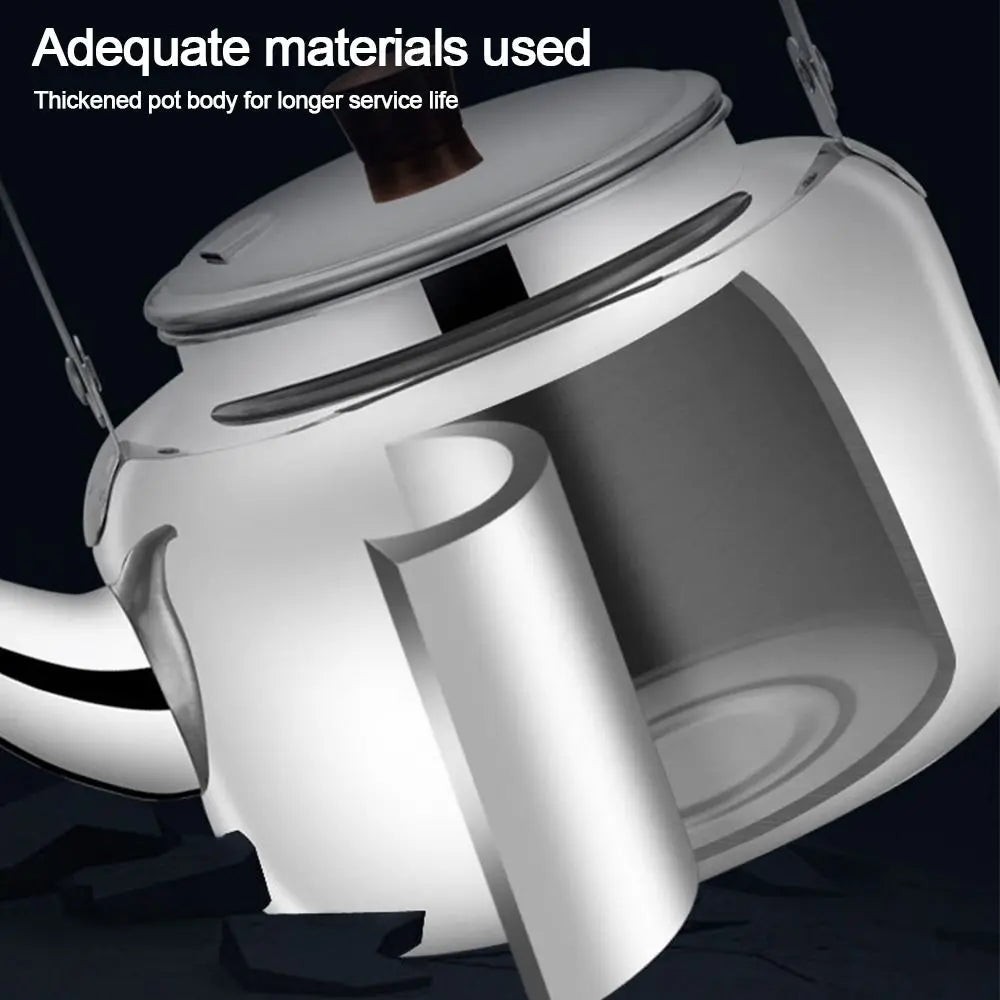 Stainless Steel Whistling Kettle 1L–2L | Home & Camping