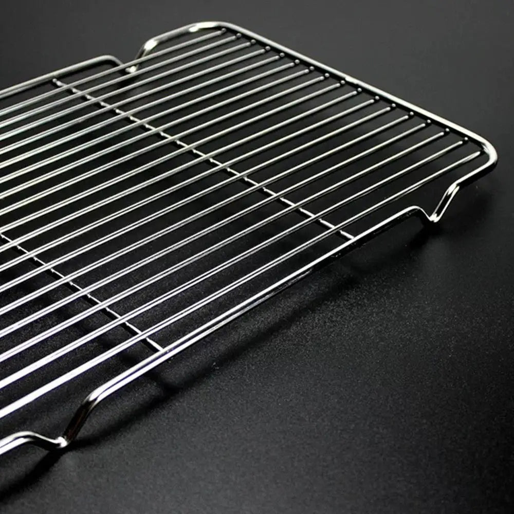 Stainless Steel Cooling Rack – Non-Stick BBQ & Baking Tray