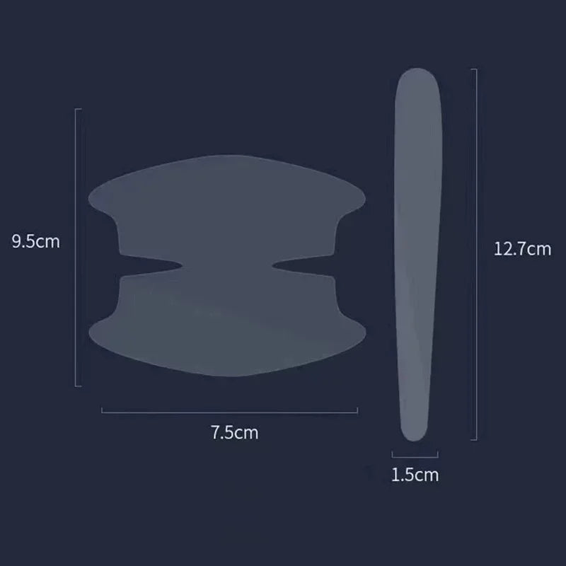 8PCS Car Door Handle Bowl Scratch-Proof Protective Sticker Film
