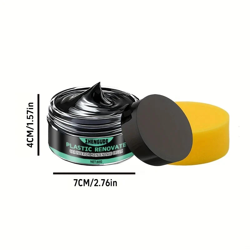 Motorcycle Tire Shine Wax – Black Gloss Tire & Plastic Protector
