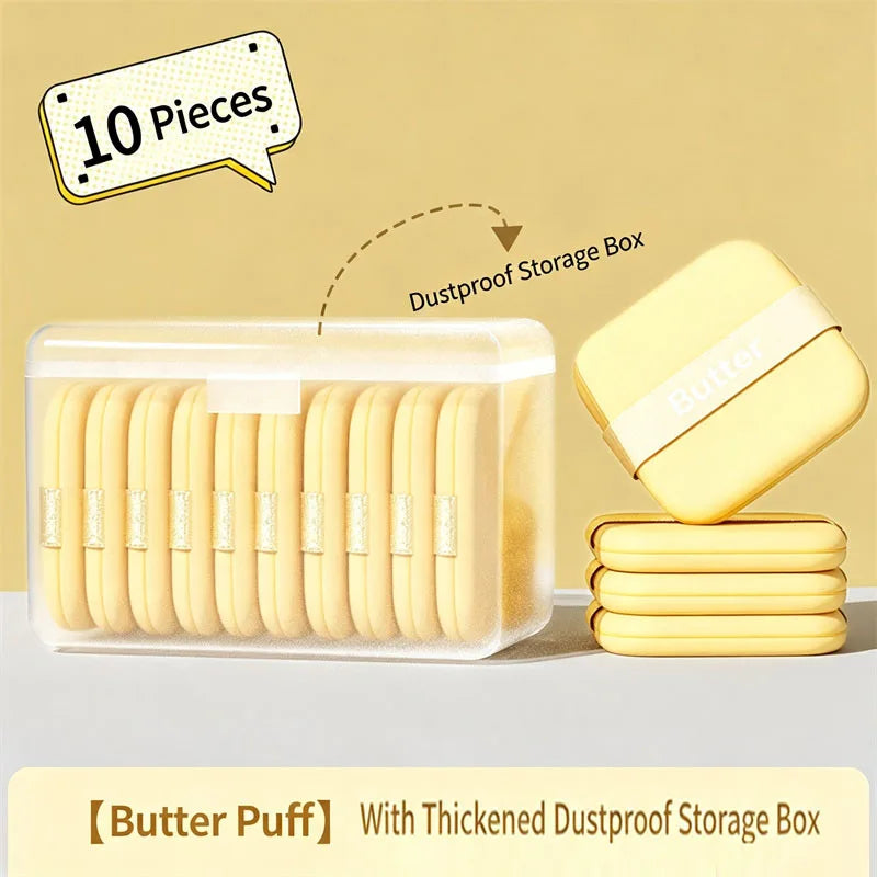 Butter Cookie Makeup Sponge Puffs | Wet & Dry 6/10 Pack