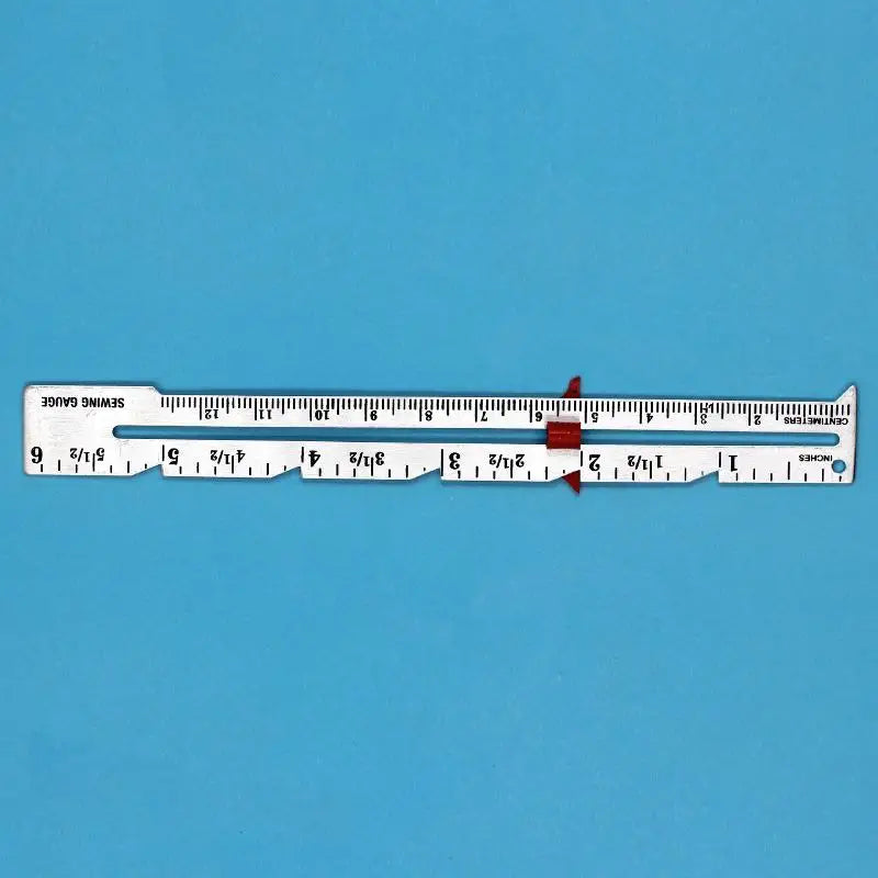 Metal Sliding Gauge 15cm | Sewing & Quilting Measuring Tool