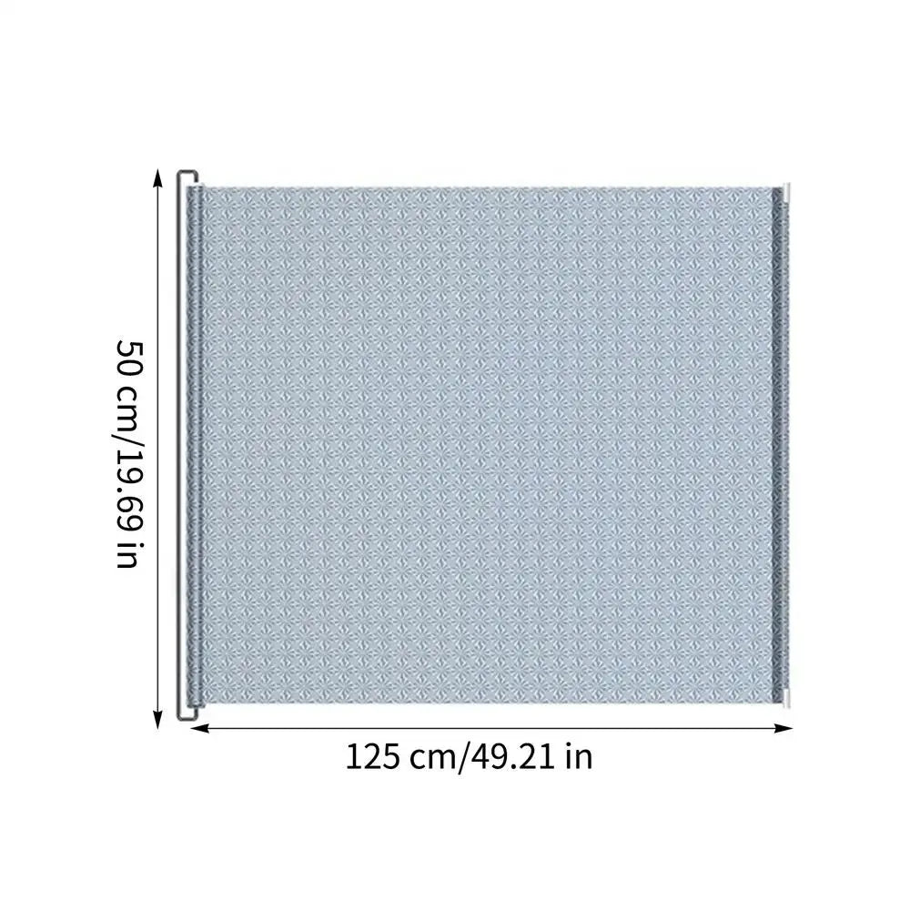 Retractable No-Drill Mesh Pet Gate – Stairs, Doors & Hallways