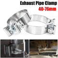 Stainless Steel Exhaust Pipe Clamp 40–76mm Universal Ferrule