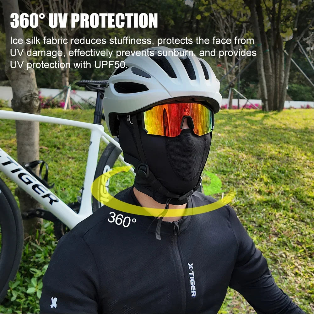 X-TIGER Cycling Balaclava UPF50+ UV Full Face Mask | Summer