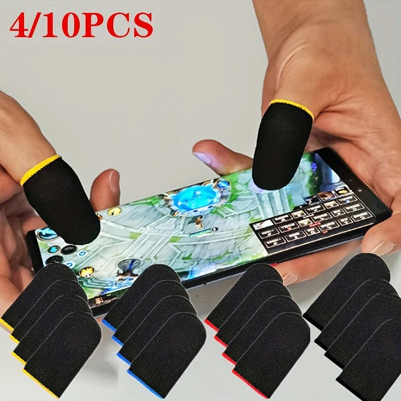Gaming Finger Sleeves – Breathable Touch Screen Gloves 5/10 Pcs
