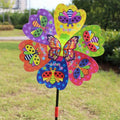 3D Butterfly Wind Spinner – 20.86in Colorful Outdoor Windmill
