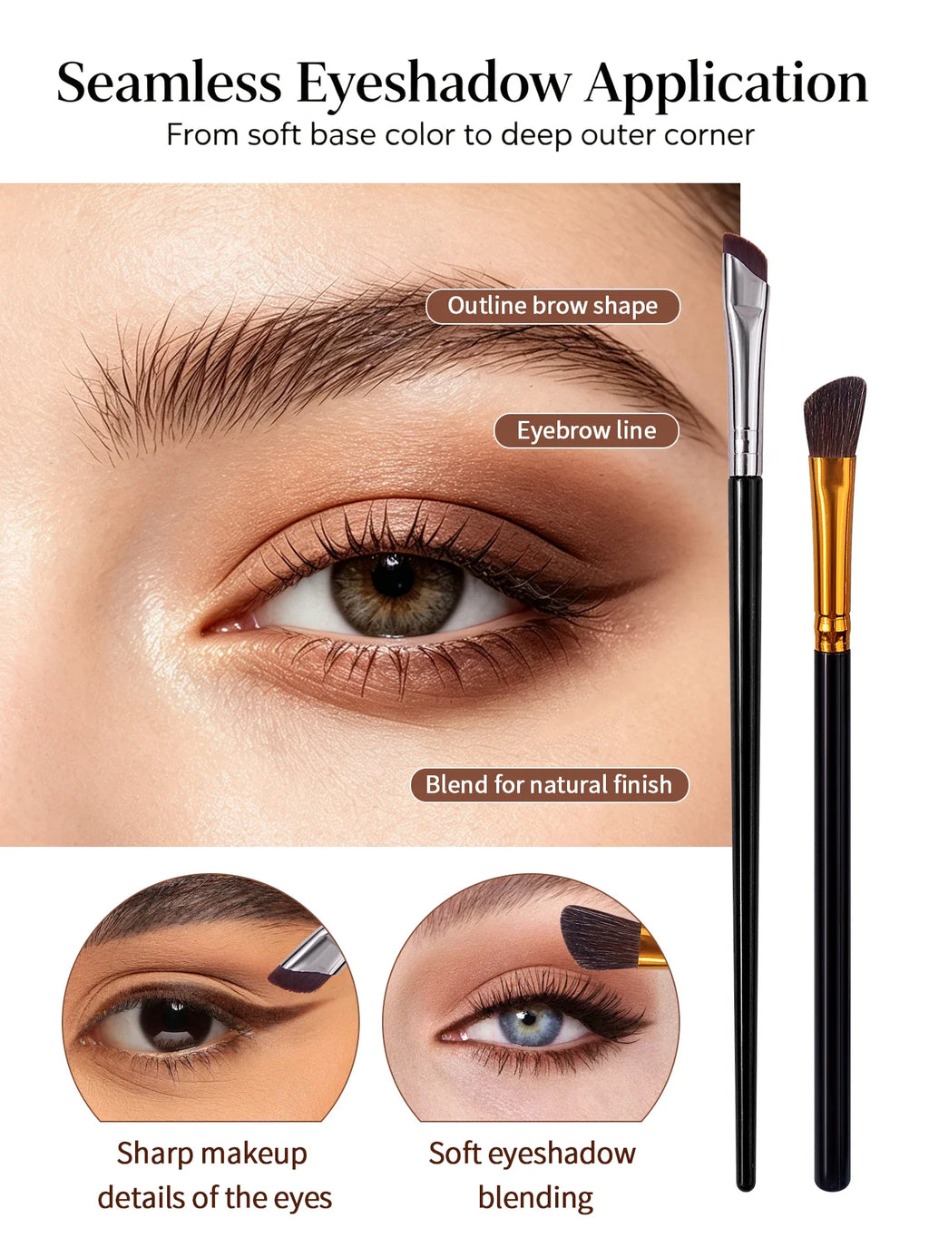 6-Piece Eyeshadow Brush Set – Soft Synthetic Blending Brushes