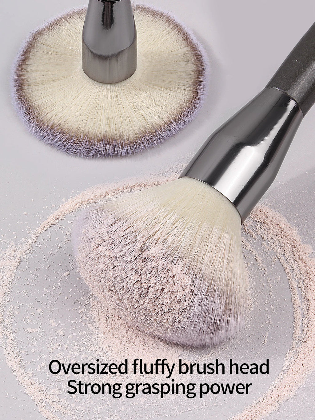 Extra-Large Powder Blush Brush + 2 Triangular Puffs – Nixie