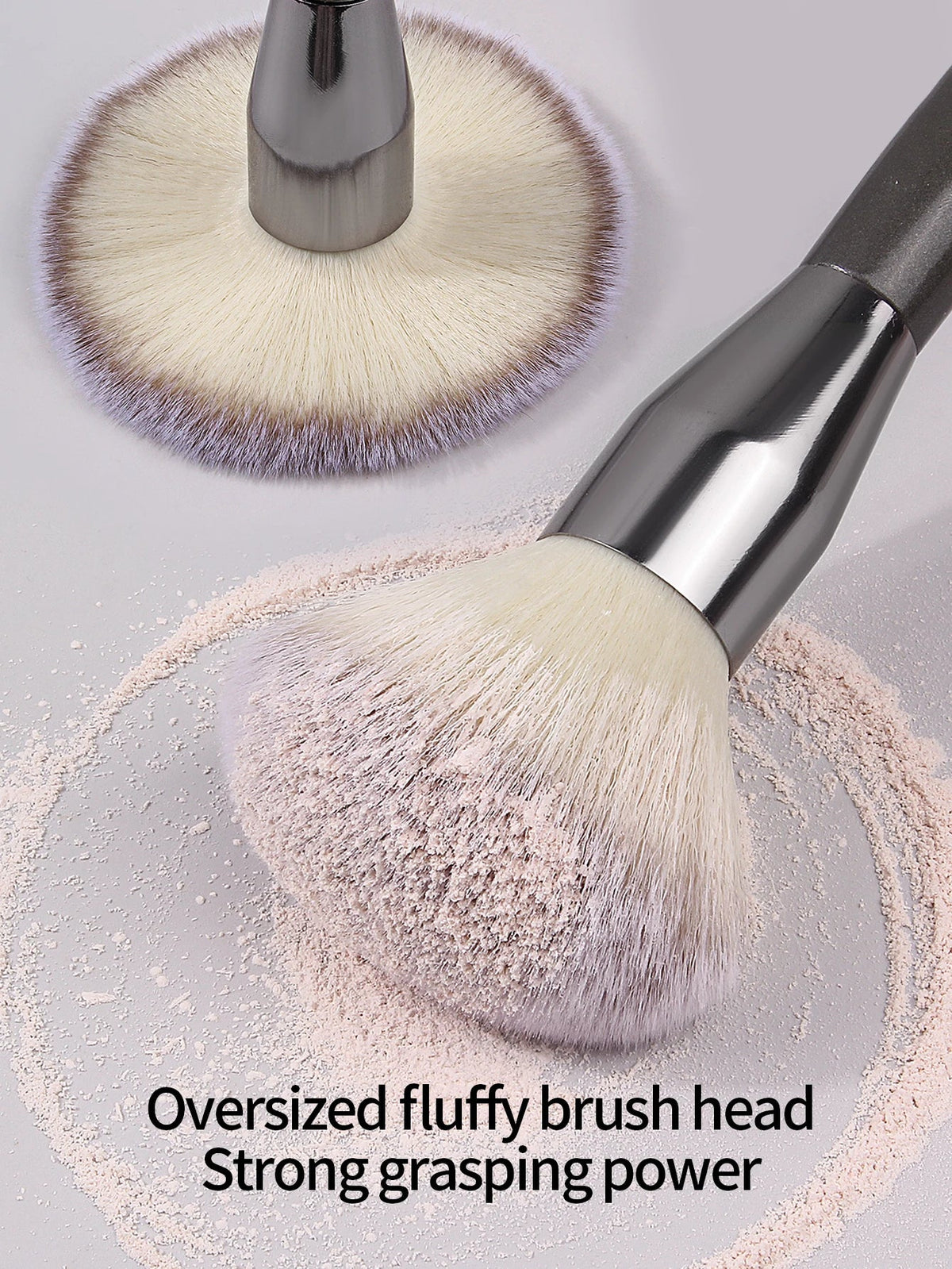 Extra-Large Powder Blush Brush + 2 Triangular Puffs – Nixie