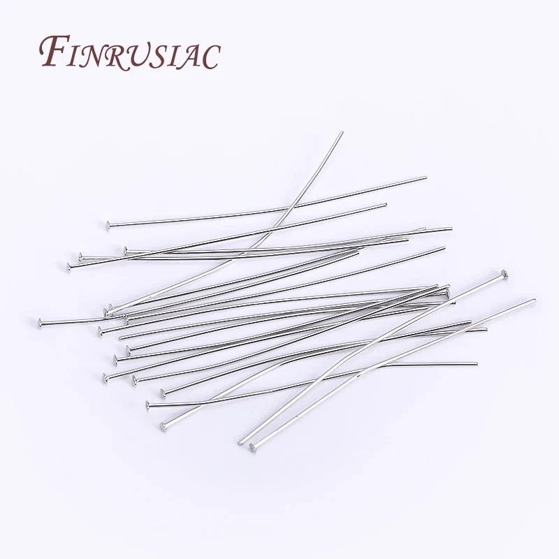 Arc-Shaped Flat Head Pins – Gold/Silver Plated Jewelry Findings